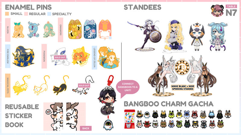 Pins + Standees