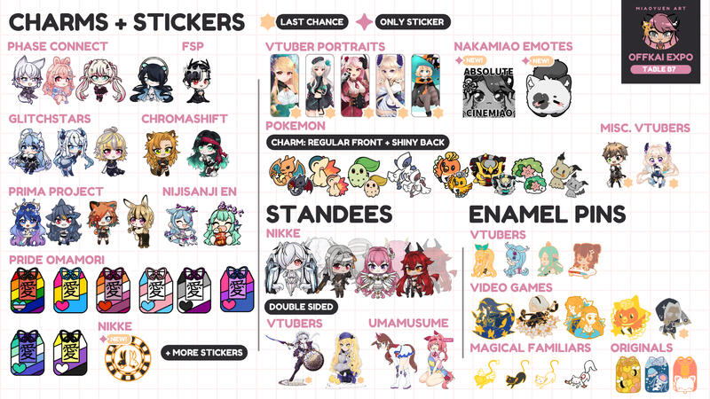 Charms + Stickers